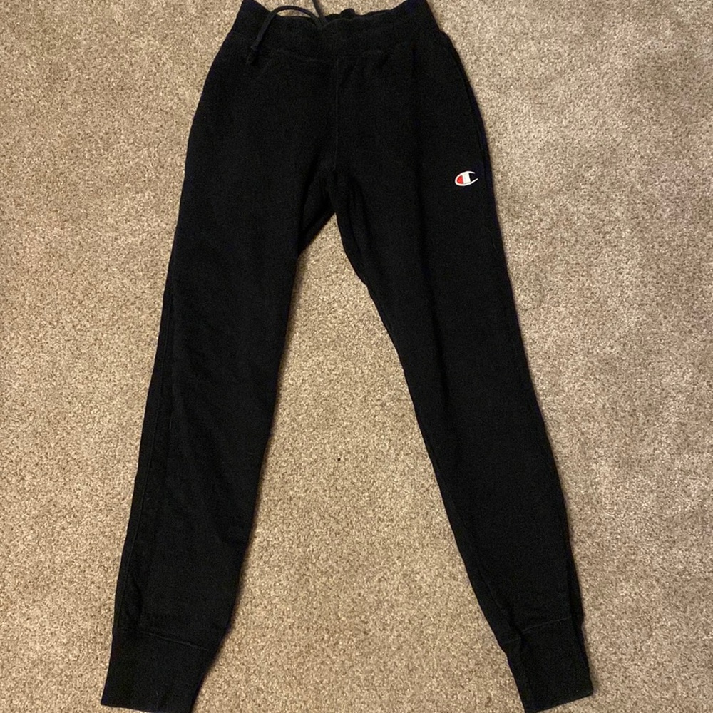 Champion Men’s Black Sweatpants Reverse Weave (S)